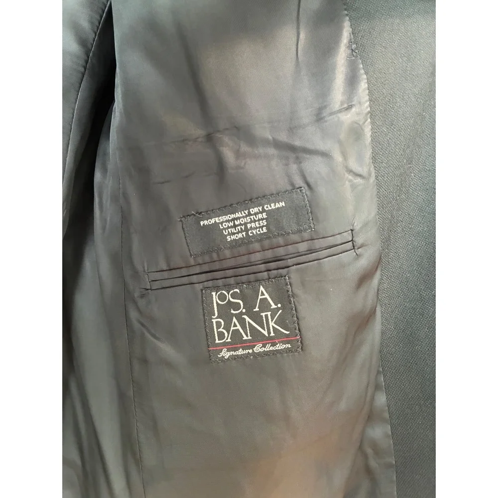 JOS. A. BANK‎ Signature Collection Mens Black Wool Cashmere Blazer Jacket 44R